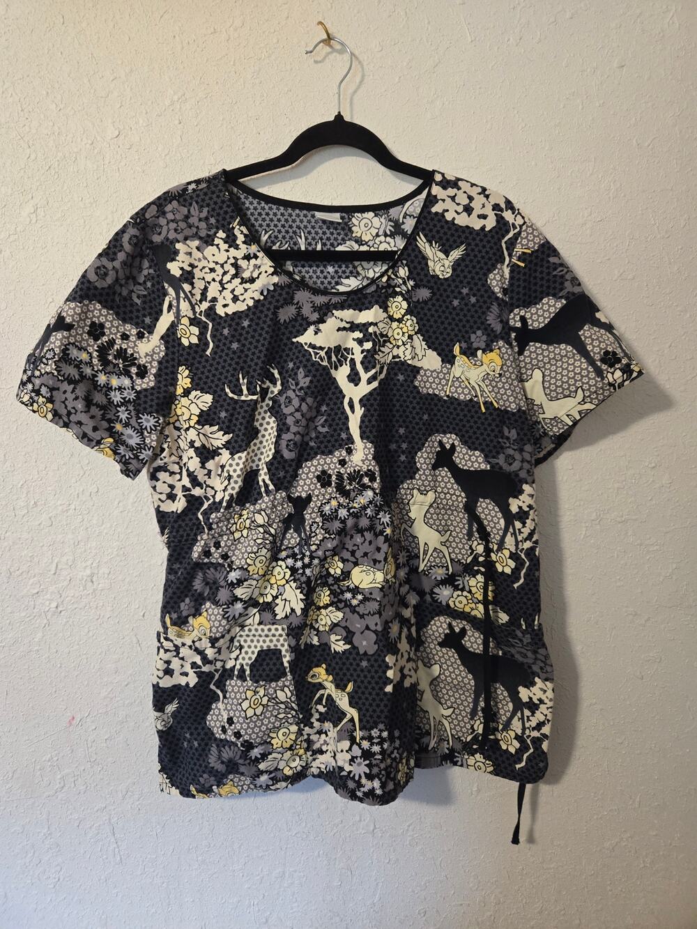 Bambi forest royalty scrub top